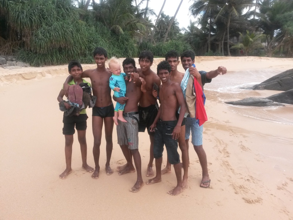 A gang of local boys came hanging with us at the rock pool. Later they gave us a coconut too to drink. Some of them had apparently climbed to fetch them from a nearby tree.