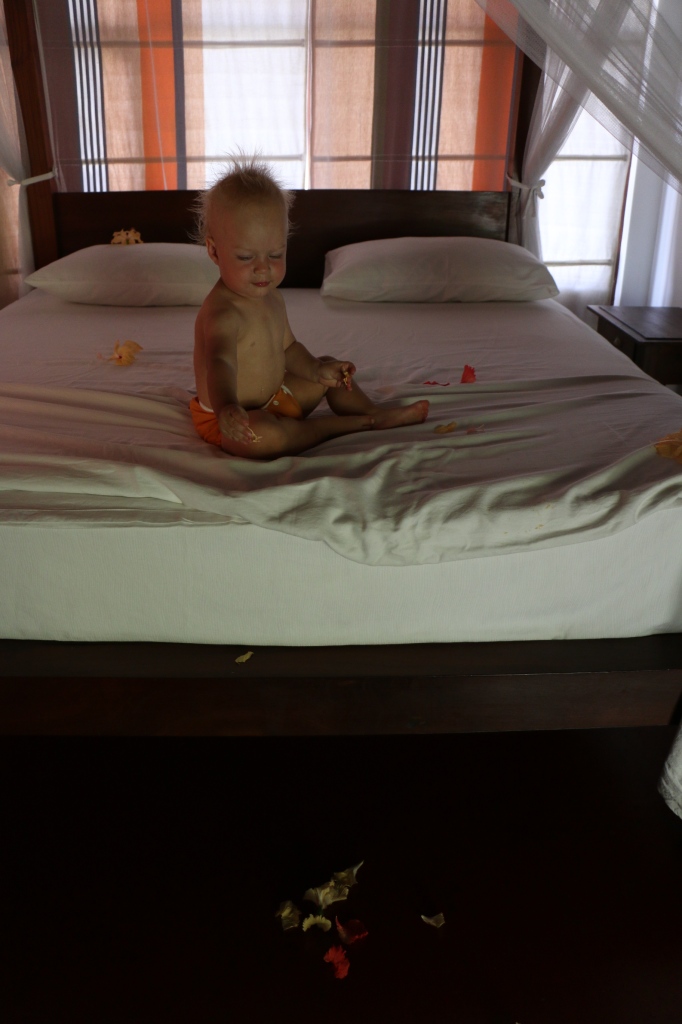 Eero destroying Duminda's decorations