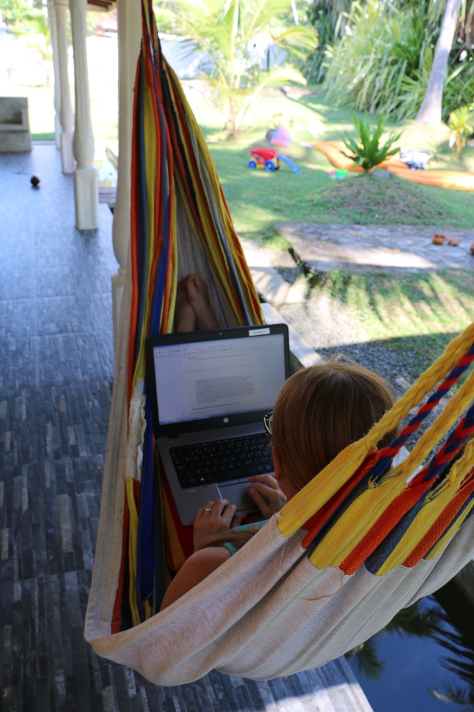 Working in a hammock prevents stress